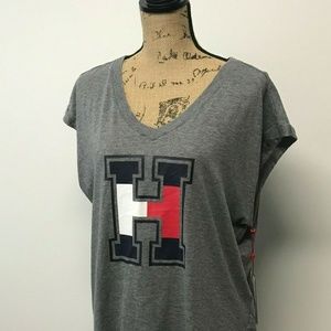 Tommy Hilfiger Sport Top Size Large Sport Printed